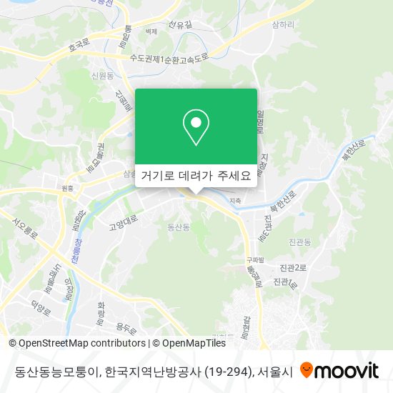 동산동능모퉁이, 한국지역난방공사 (19-294) 지도