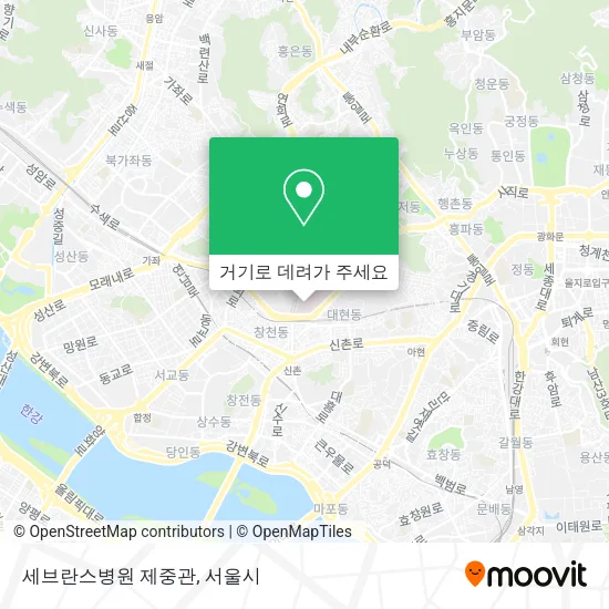 세브란스병원 제중관 지도