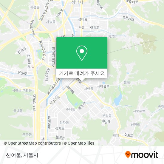 산여울 지도
