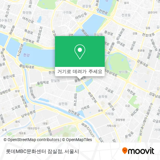 롯데MBC문화센터 잠실점 지도