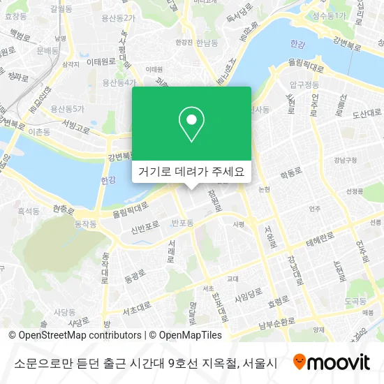 소문으로만 듣던 출근 시간대 9호선 지옥철 지도