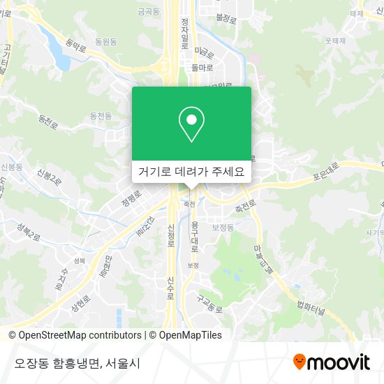 오장동 함흥냉면 지도
