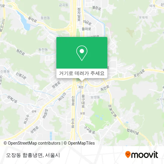 오장동 함흥냉면 지도