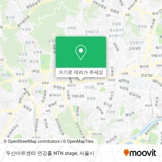두산아트센터 연강홀 NTN stage 지도