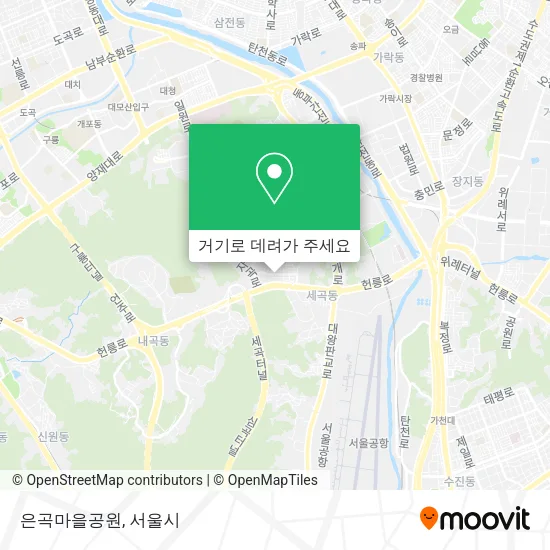 은곡마을공원 지도