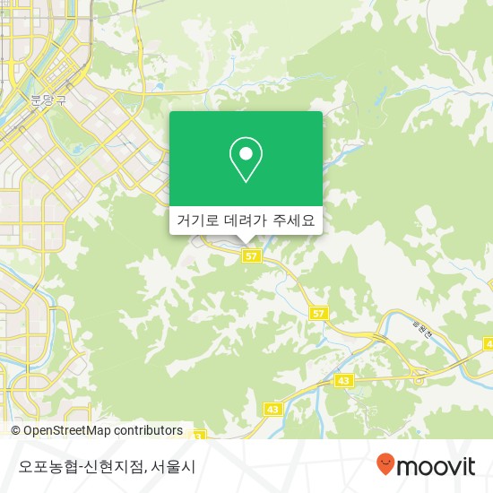 오포농협-신현지점 지도