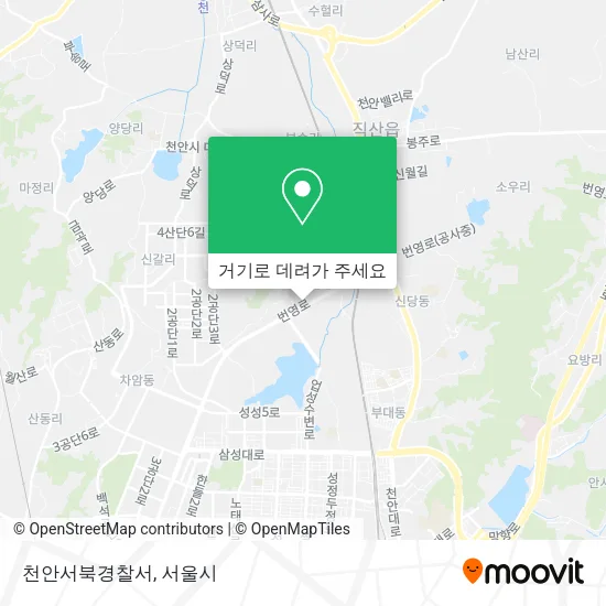 천안서북경찰서 지도