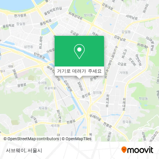 서브웨이 지도