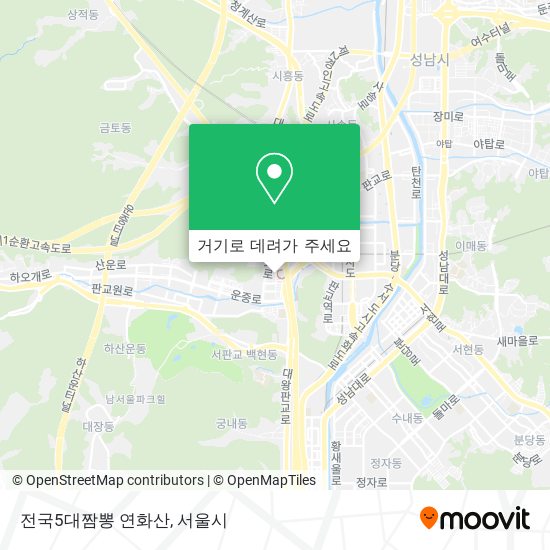 전국5대짬뽕 연화산 지도