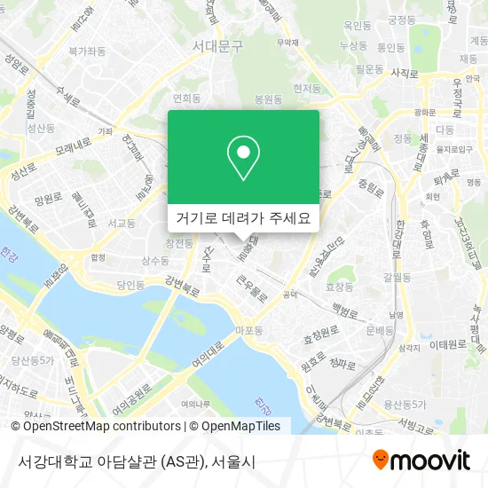 서강대학교 아담샬관 (AS관) 지도