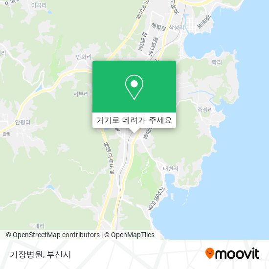 기장병원 지도