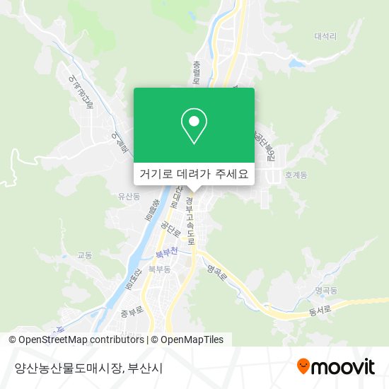 양산농산물도매시장 지도