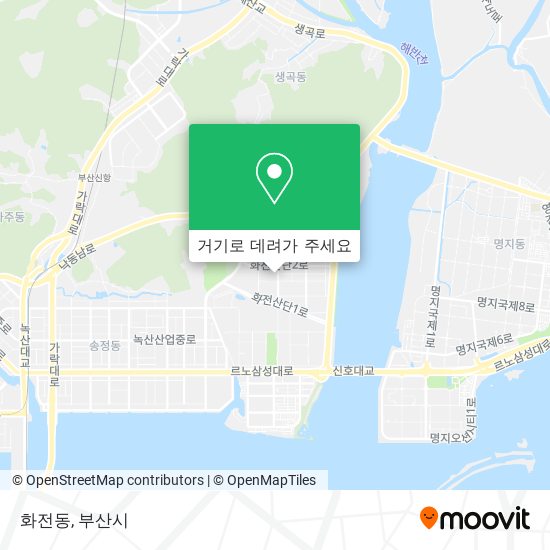 화전동 지도