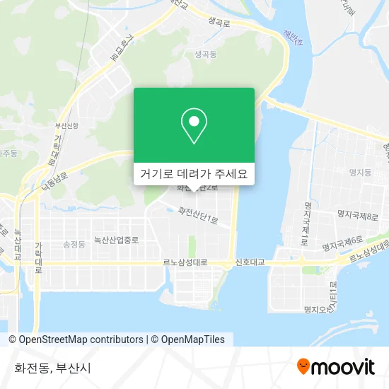 화전동 지도