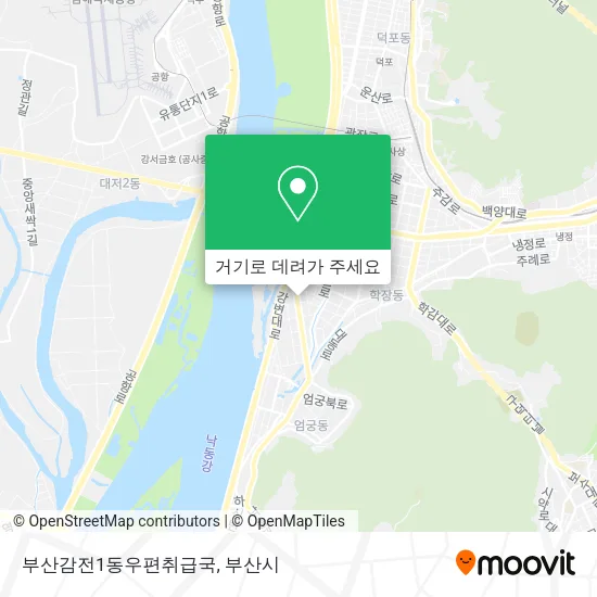 부산감전1동우편취급국 지도