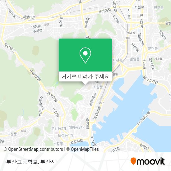 부산고등학교 지도