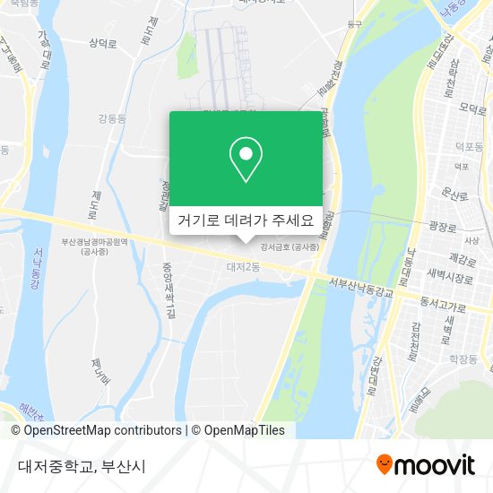 대저중학교 지도