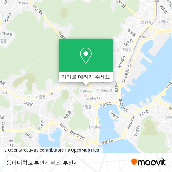 동아대학교 부민캠퍼스 지도