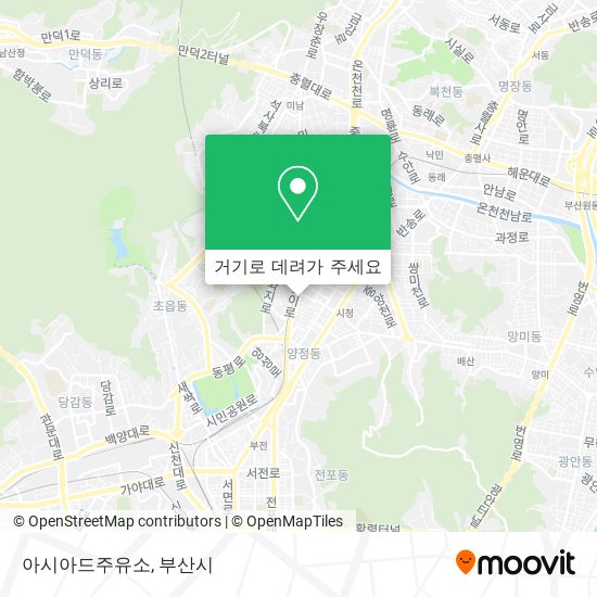 아시아드주유소 지도