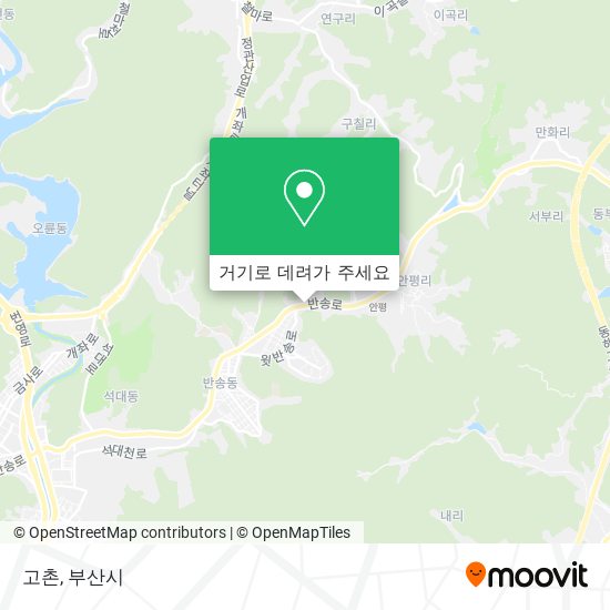 고촌 지도