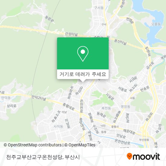 천주교부산교구온천성당 지도