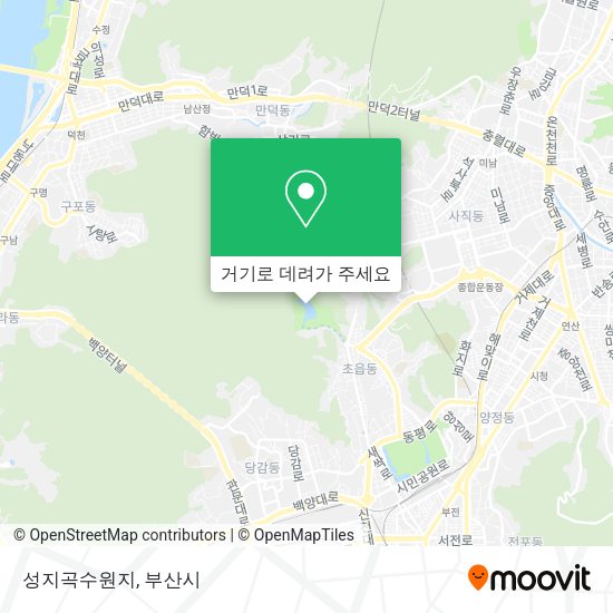 성지곡수원지 지도