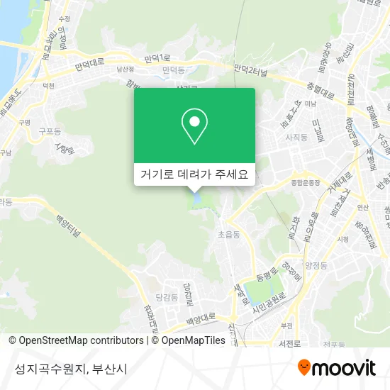 성지곡수원지 지도