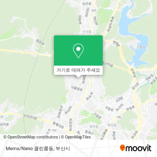 Mems/Nano 클린룸동 지도