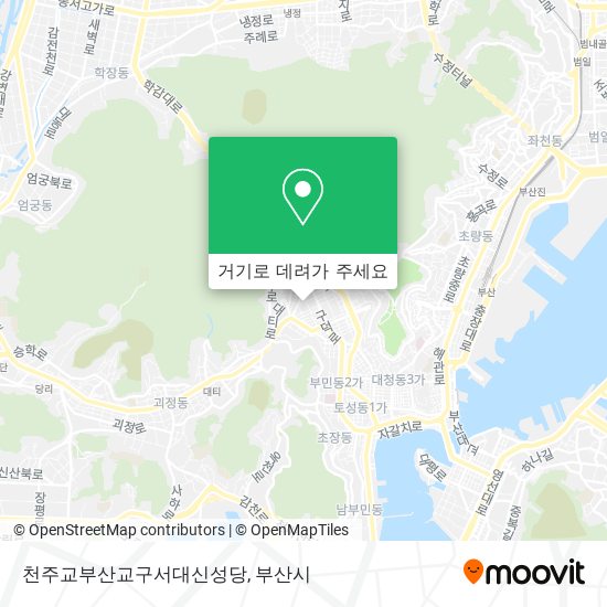 천주교부산교구서대신성당 지도