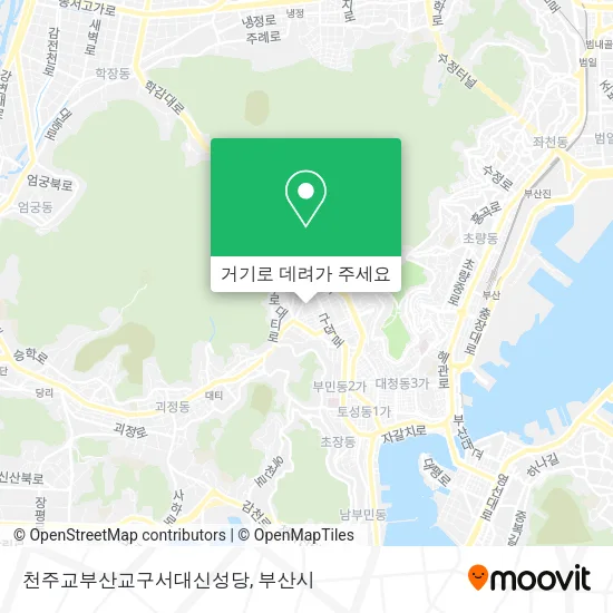 천주교부산교구서대신성당 지도