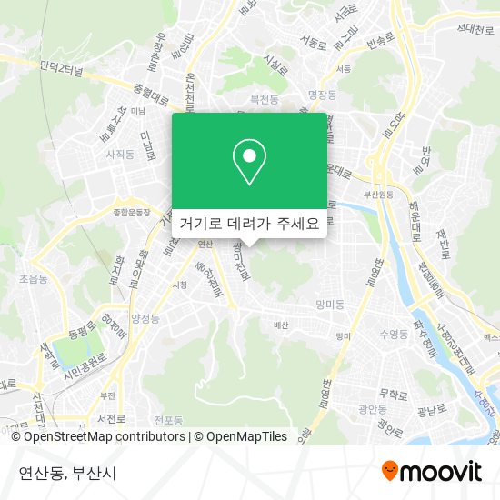 연산동 지도