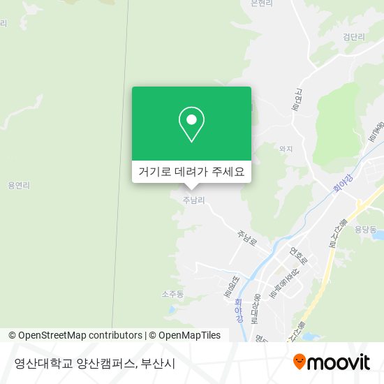 영산대학교 양산캠퍼스 (Yeongsan University Yangsan Campus) 지도