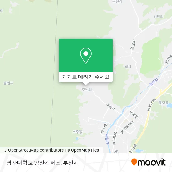 영산대학교 양산캠퍼스 (Yeongsan University Yangsan Campus) 지도
