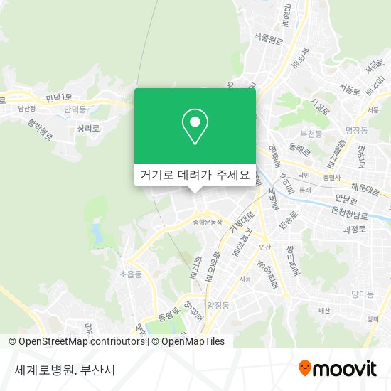 세계로병원 지도