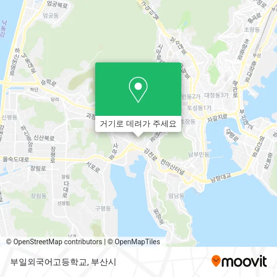 부일외국어고등학교 지도
