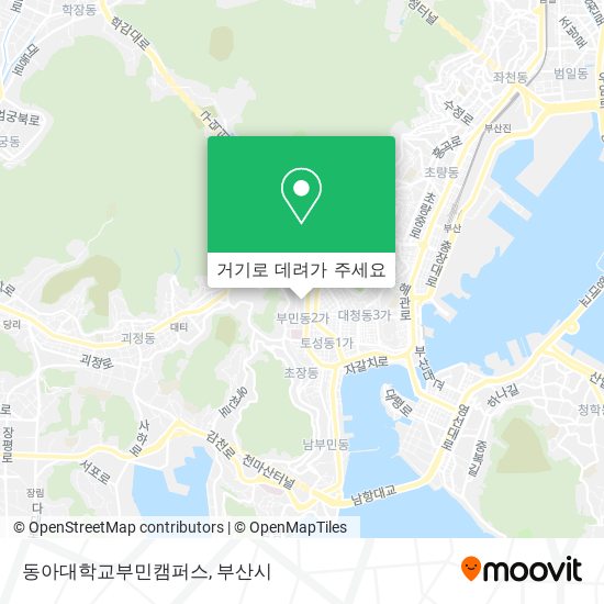 동아대학교부민캠퍼스 지도