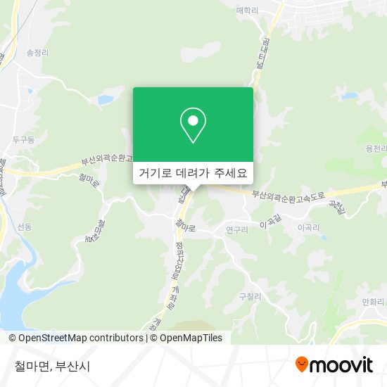 철마면 지도