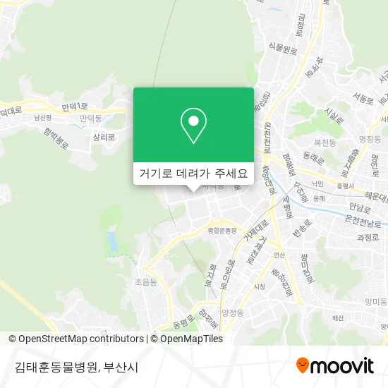 김태훈동물병원 지도