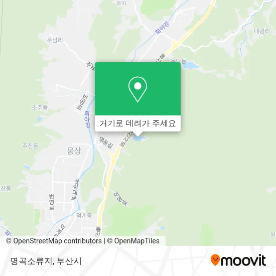 명곡소류지 지도