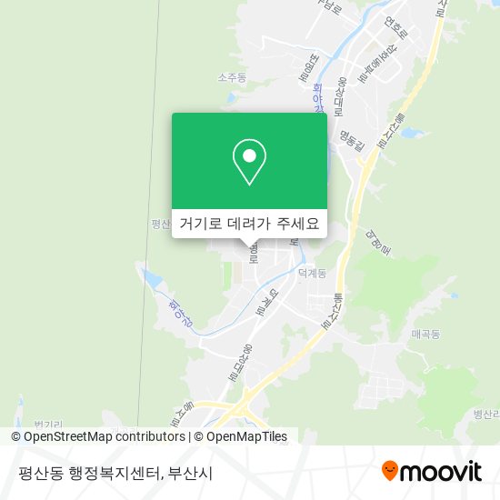 평산동 행정복지센터 지도