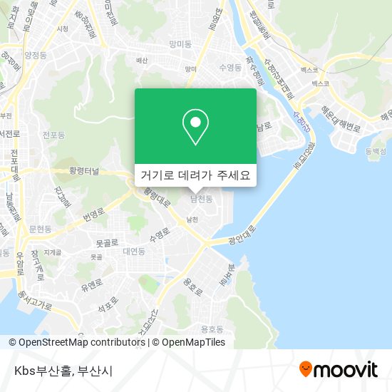 Kbs부산홀 지도