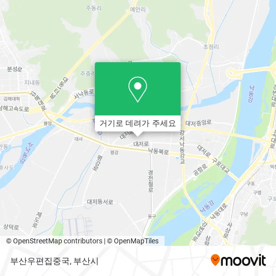 부산우편집중국 지도