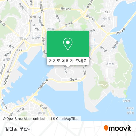 감만동 지도