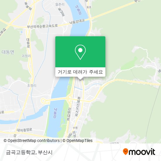 금곡고등학교 지도