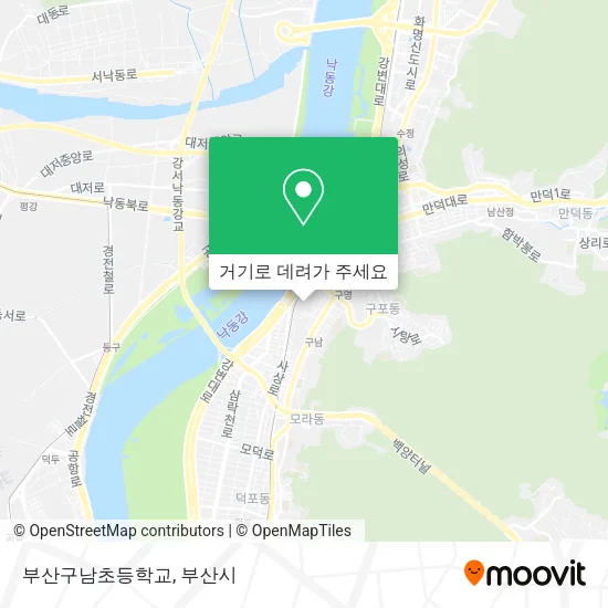 부산구남초등학교 지도