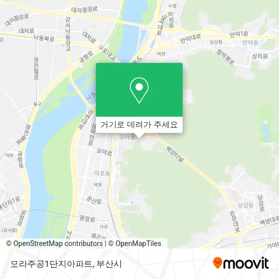 모라주공1단지아파트 지도