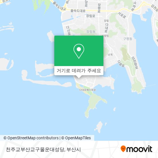 천주교부산교구몰운대성당 지도