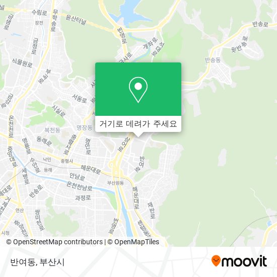반여동 지도