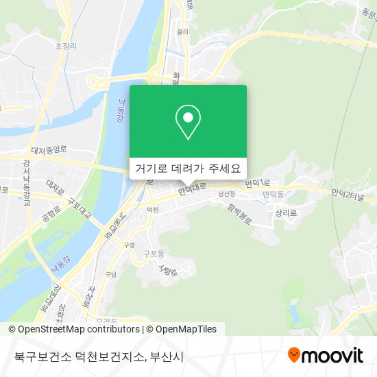 북구보건소 덕천보건지소 지도