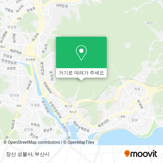 장산 성불사 지도